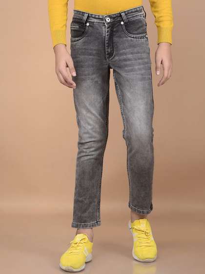 Crimsoune Club Boys Slim
                    Fit Mid-Rise Light Fade Stretchable Jeans