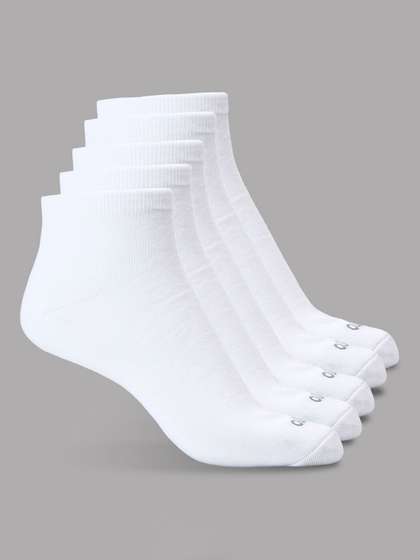 CULT Men Pack of 5
                      Ankle Length Cotton Socks White