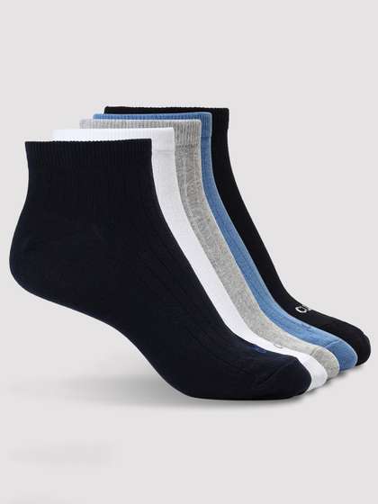 CULT Men Pack of 5
                        Low Ankle Cotton Socks Multi Colour