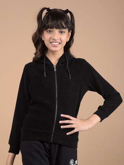 Crimsoune Club Girls
                    Hooded Front-Open Sweatshirt