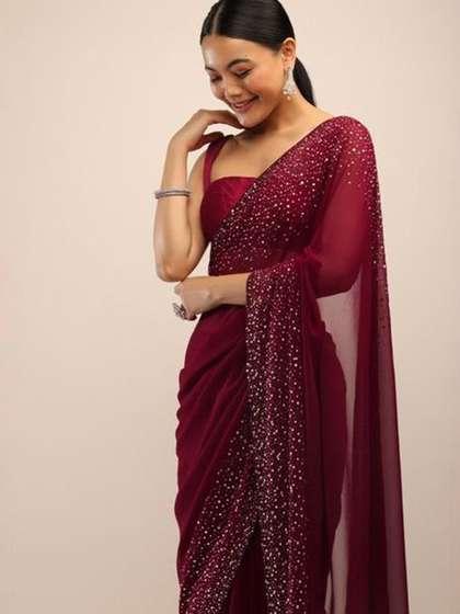 SWADESI STUFF Pure Georgette Saree