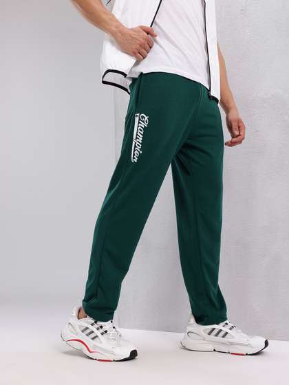 HRX by Hrithik Roshan Men Typography Printed Detail Mid-Rise Lifestyle Track Pants