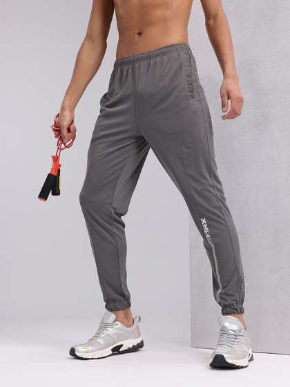HRX by Hrithik Roshan Men Mid-Rise Brand Logo Detail Rapid-Dry Training Joggers
