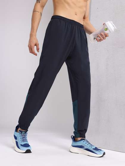 HRX by Hrithik Roshan Men Brand Logo Detail Mid-Rise Running Joggers