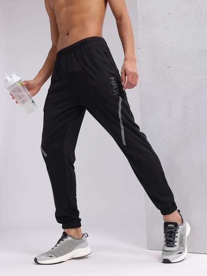 HRX by Hrithik Roshan Men Mid-Rise Brand Logo Print Rapid-Dry Running Joggers