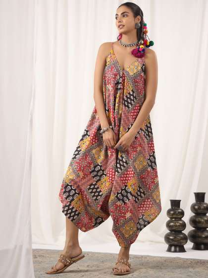 Jaipur Morni Women
                        Printed Basic Jumpsuit