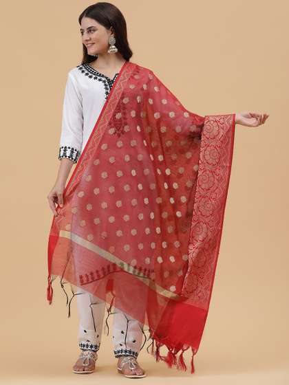 BANJARA INDIA Woven
                        Design Dupatta with Zari