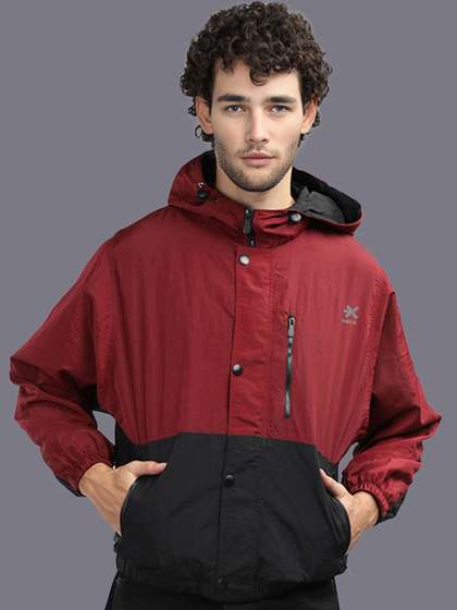 HRX by Hrithik
                        Roshan Men Hooded Colourblocked Casual
                        Windcheater Sporty Jacket