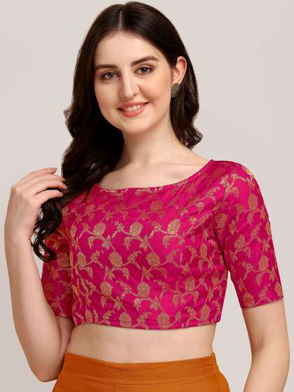 Oomph Boat Neck Saree Blouse