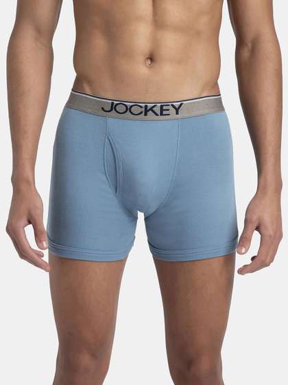 Jockey Super
                          Combed Cotton Rib Solid Boxer Brief with
                          Ultrasoft and Durable Waistband -8009