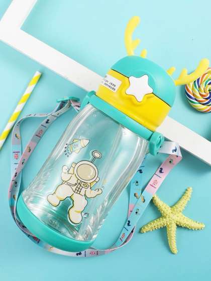 Kritiu Infants Kids
                      Cartoon Printed BPA Free Sipper Water Bottle