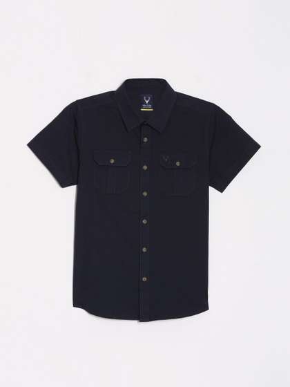 Allen Solly Junior Boys
                    Spread Collar Solid Cotton Casual Shirt