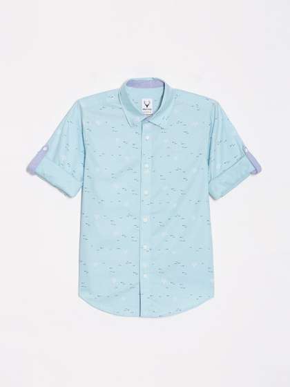 Allen Solly Junior Boys
                    Slim Fit Spread Collar Conversational Printed Cotton
                    Casual Shirt