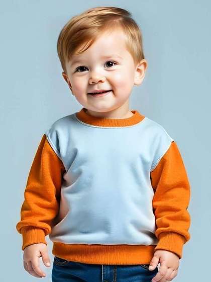 BAESD Kids
                      Colourblocked Pullover Cotton Sweatshirt