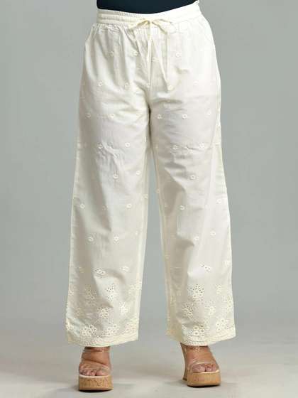 COTTON CULTURE Women Embroidered Palazzos