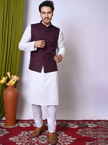 BAESD Mandarin Collar Nehru Jacket