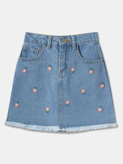 R&B Girls Knee Length Skirts