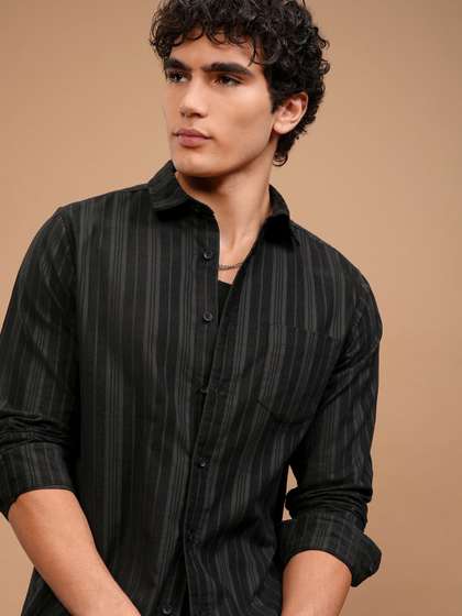 HIGHLANDER Checked Cotton Casual Shirt