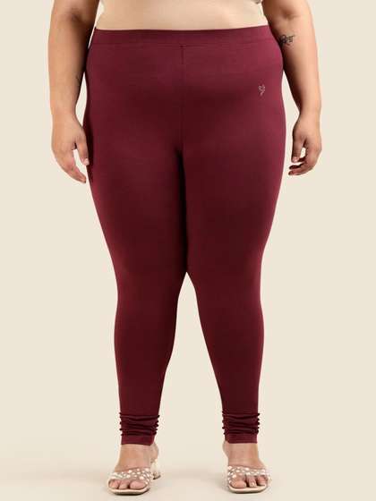 TWIN BIRDS Plus Size
                        Women Super Stretch Cotton Churidar Length
                        Leggings