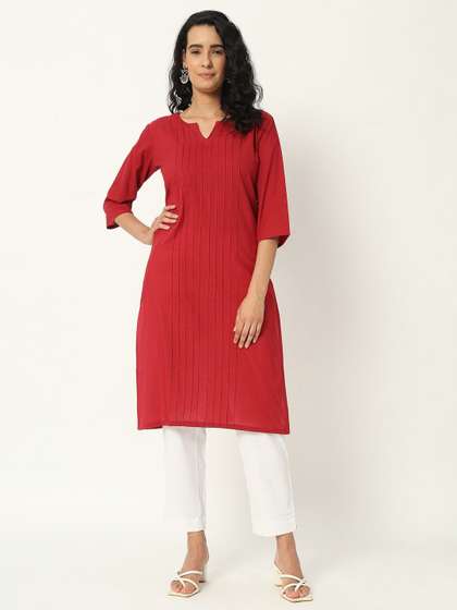 SKYTICK Pure Cotton Straight Kurta