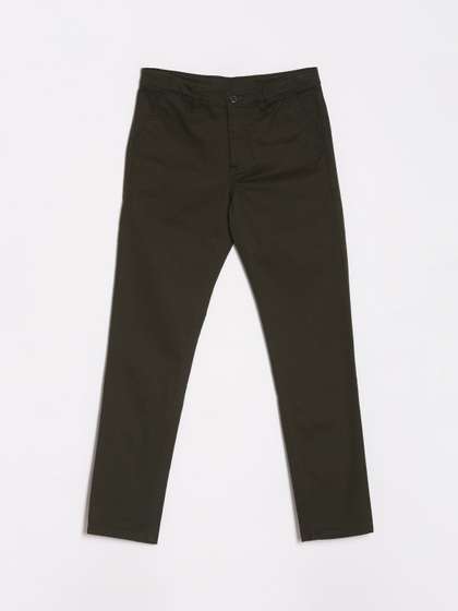 Allen Solly Junior
                      Boys Cotton Slim Fit Mid-Rise Flat-Front Casual
                      Trousers