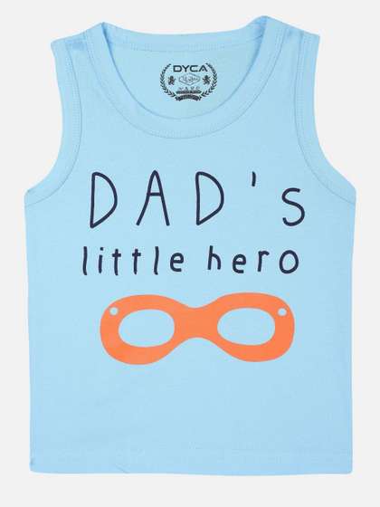 DYCA Boys Typography Printed Round Neck Cotton T-shirt