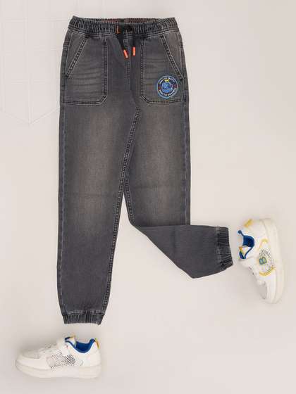 Pantaloons Junior Boys
                    Low Distress Light Fade Mid-Rise Jeans