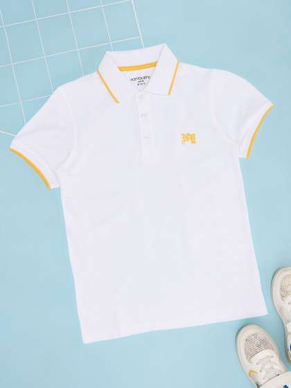 Pantaloons Junior Boys
                    Solid Polo Collar Cotton T-shirt