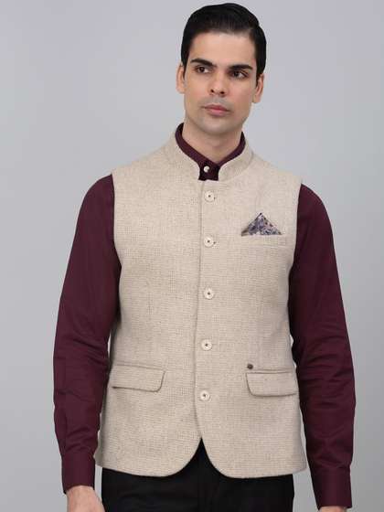 Cantabil Self Design Nehru Jacket