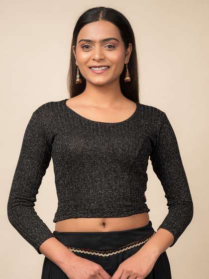 Bindigasm's Advi Round Neck Saree Blouse