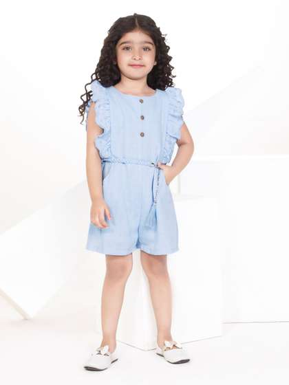Peppermint Girls Round
                    Neck Jumpsuit