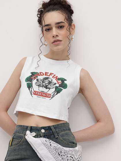 Printed Crop T-shirt