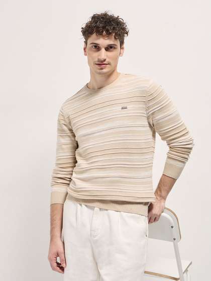 THE BEAR HOUSE Striped
                      Pure Cotton Sweater