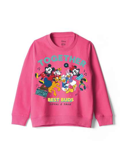Wear Your Mind Girls
                    Graphic Printed Pullover Sweatshirt