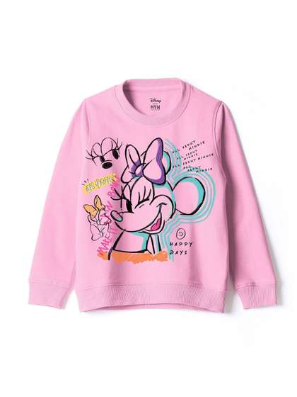 Wear Your Mind Girls
                    Printed Round Neck Sweatshirt