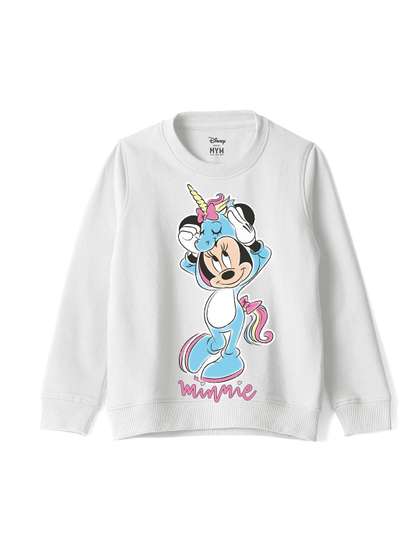 Wear Your Mind Girls
                    Minnie Character Printed Sweatshirt
