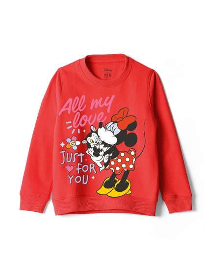 Wear Your Mind Girls
                    Printed Round Neck Sweatshirt