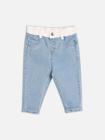 MINI KLUB Boys Cotton
                    Solid Stretchable Jeans