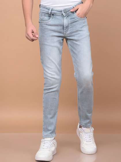 Crimsoune Club Boys Slim
                    Fit Heavy Fade Stretchable Jeans