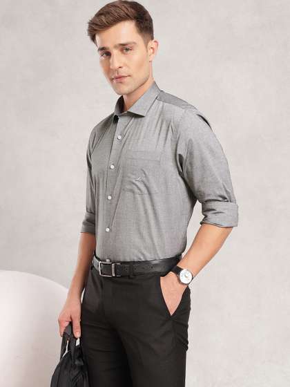 Price History of Nautica Slim Fit Formal Shirt from Myntra