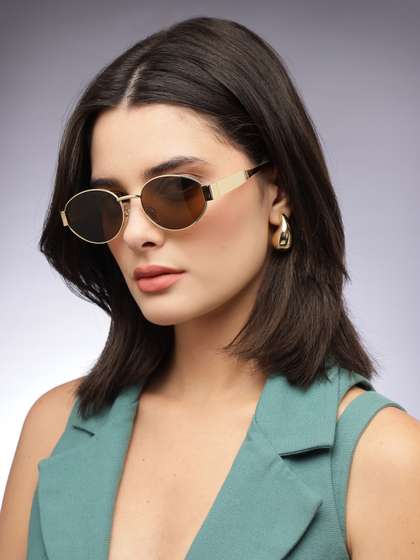 HASHTAG EYEWEAR
                        Women Oval Sunglasses with UV Protected Lens