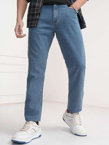 HIGHLANDER Men Tape
                        Fit Mid-Rise Clean Look Stretchable Jeans