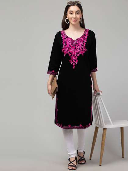 FAMBEE Women Woollen Kurta