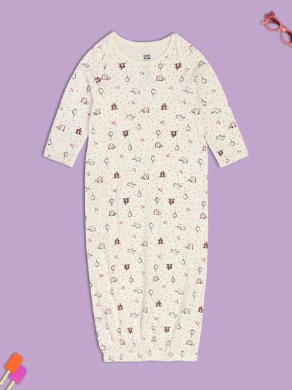 MINI KLUB Girls Printed
                    Pure Cotton Nightdress