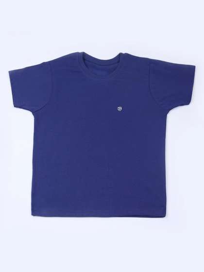 V-Mart Boys Solid Round Neck Cotton T-shirt