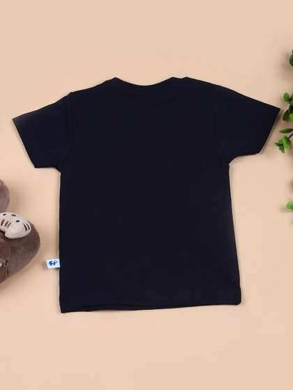 V-Mart Boys Typography Printed Round Neck Cotton Casual T-shirt