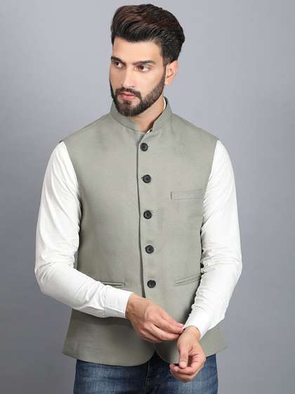 Ethluxis Mandarin Collar Nehru Jackets