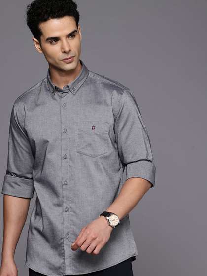 Men Slim Fit Oxford
                        Natural Stretch Full Sleeve Casual Shirt