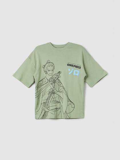 max Boys Graphic Naruto Printed Pure Cotton Relaxed Fit Casual T-shirt