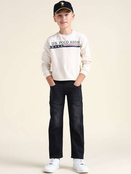 U.S. Polo Assn. Kids
                      Boys Classic Slim Fit Mid-Rise Stretchable Jeans
